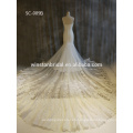 último vestido de novia de diamantes de imitación de cristal de lujo de alta calidad